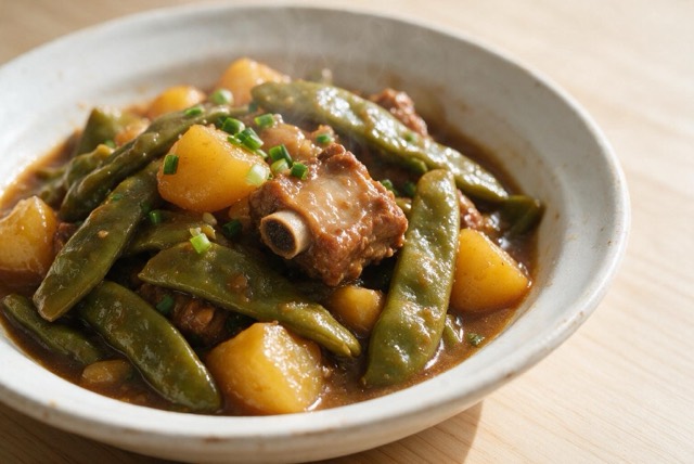 排骨炖豆角