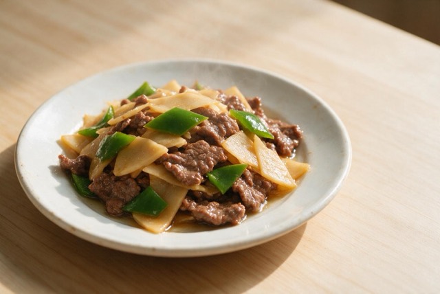 酸笋炒牛肉