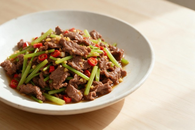 小炒黄牛肉