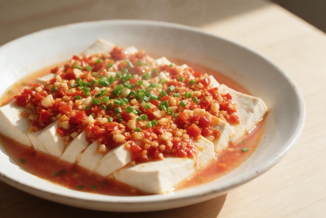 剁椒蒸豆腐