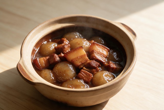 山粉圆子烧肉
