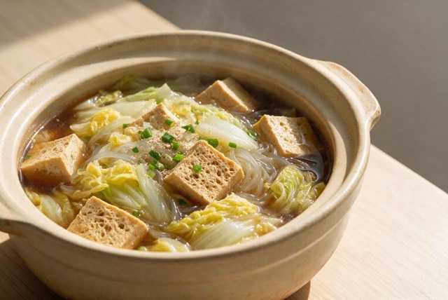 白菜炖冻豆腐