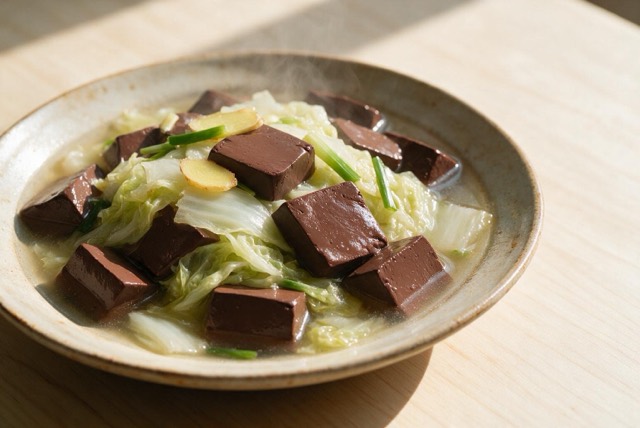 血豆腐炖白菜