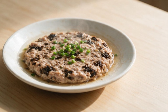 梅菜蒸肉饼