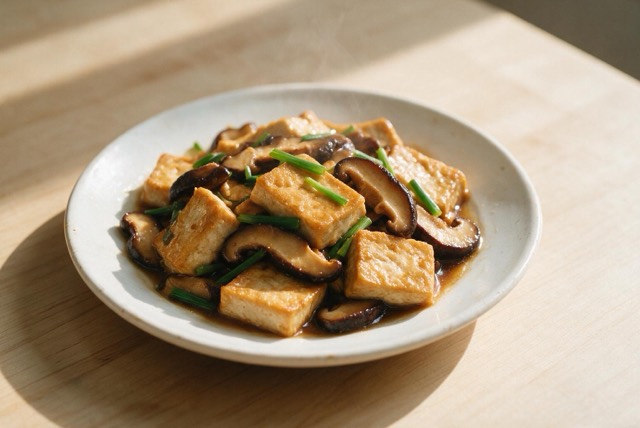 香菇烧豆腐