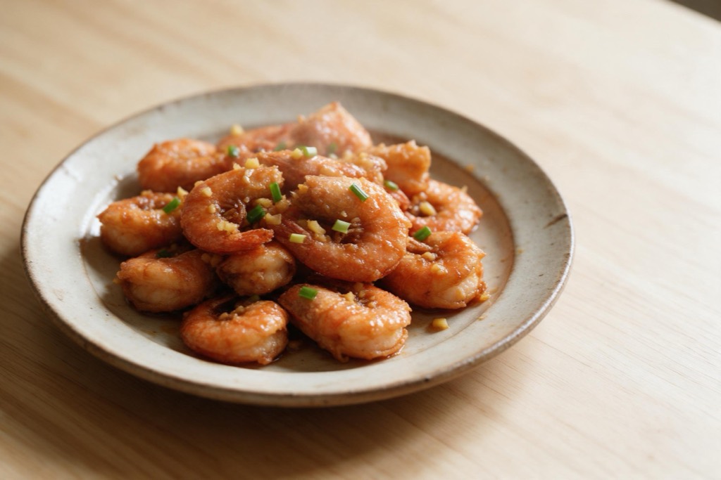 醋烹虾段