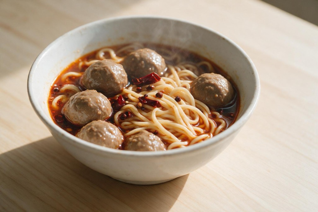临汾牛肉丸子面