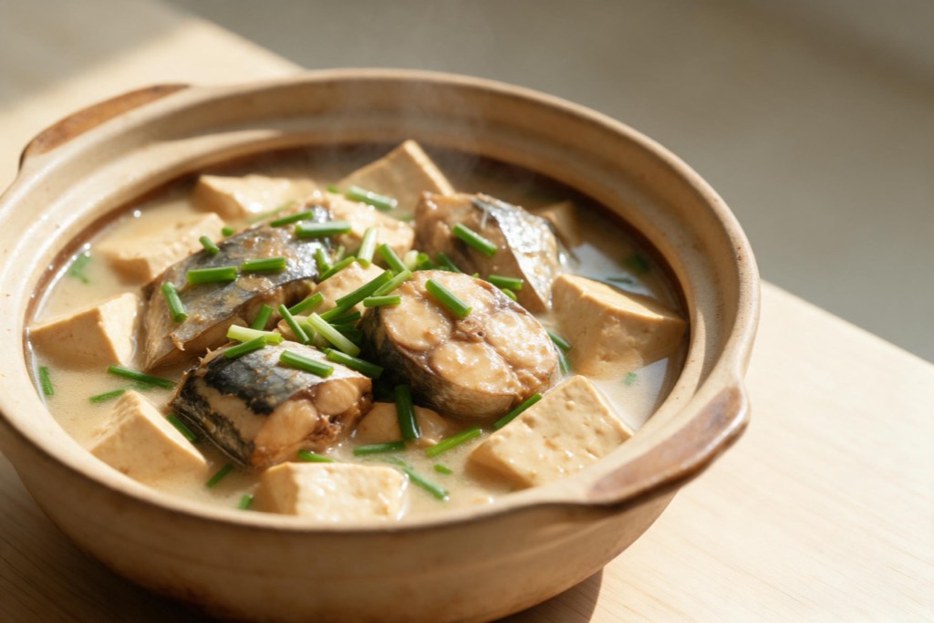 鲅鱼炖豆腐