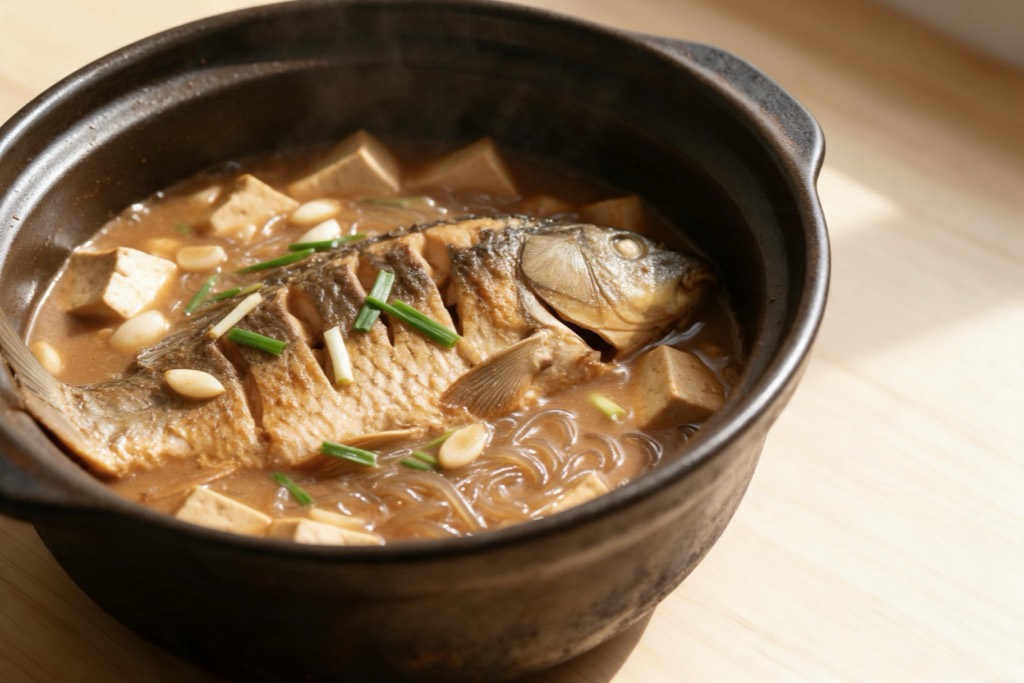 铁锅炖鲤鱼