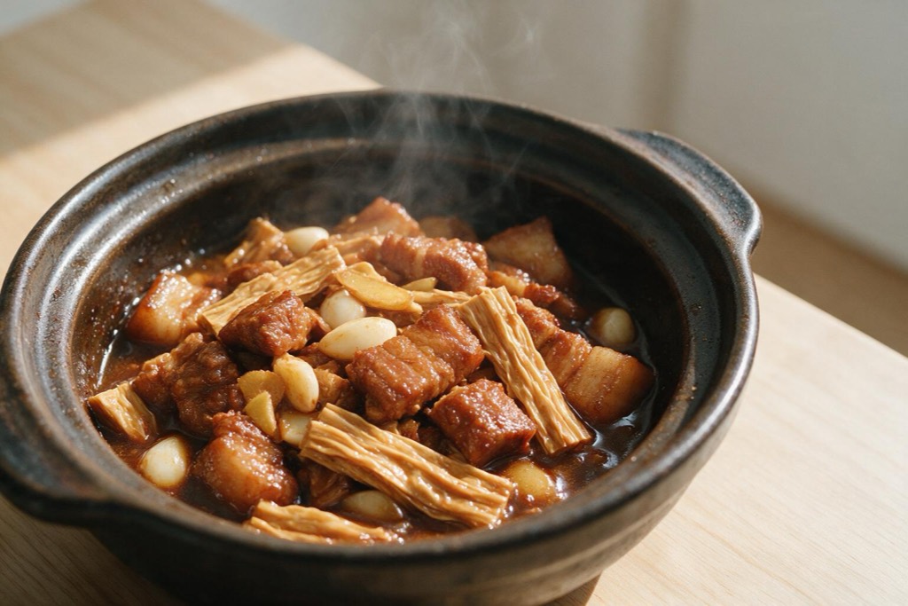 广西腐竹焖五花肉