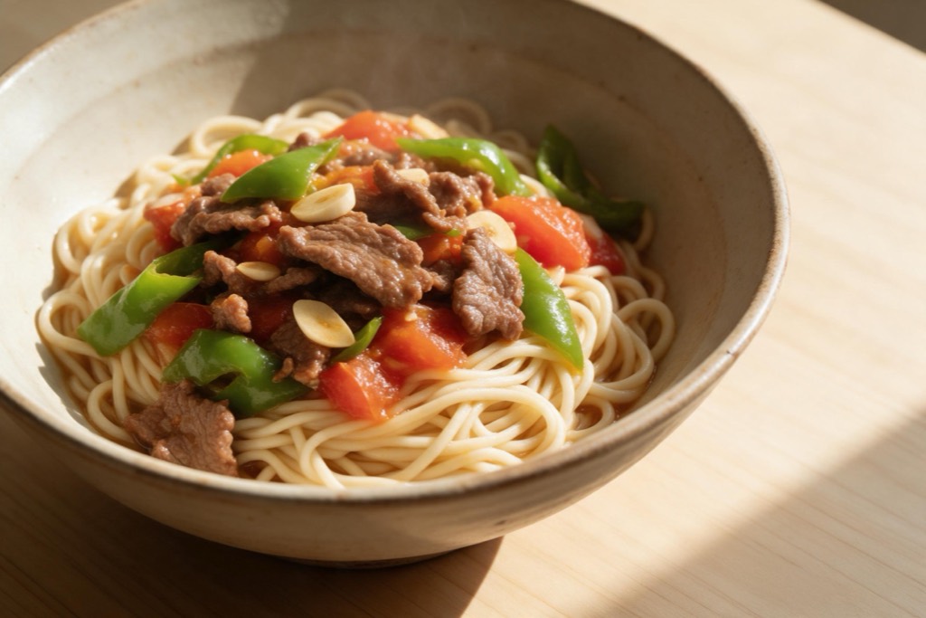 过油肉拌面