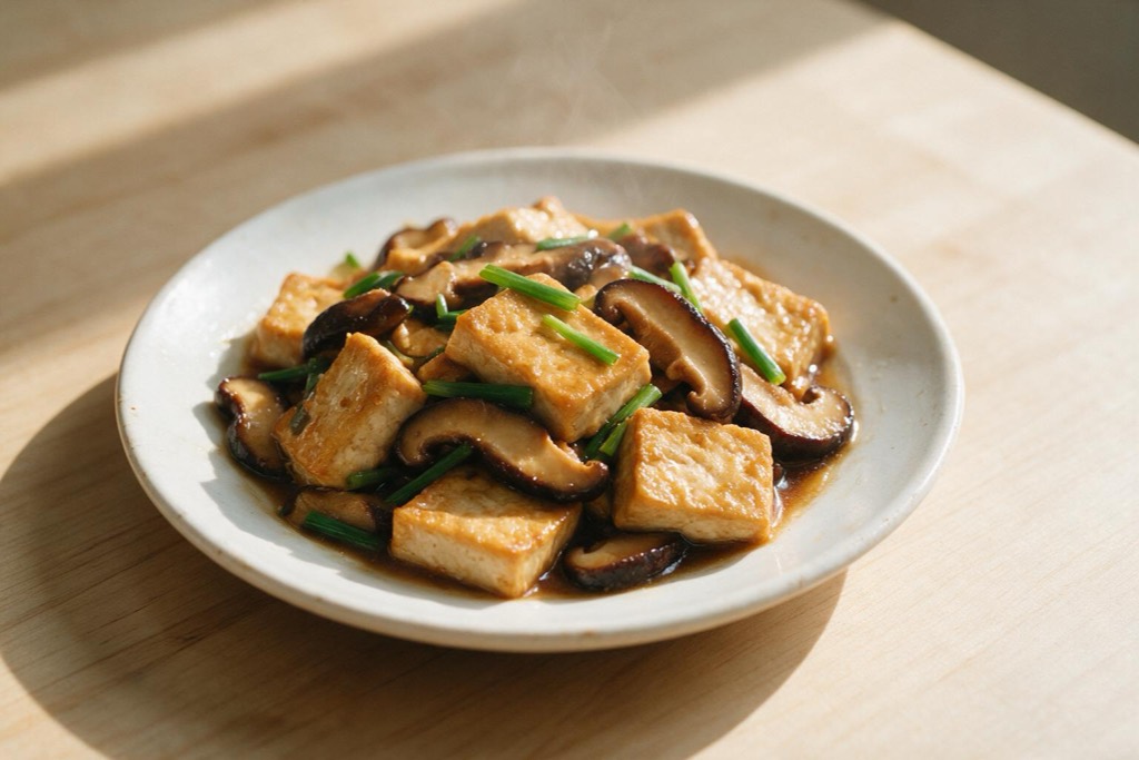 香菇烧豆腐