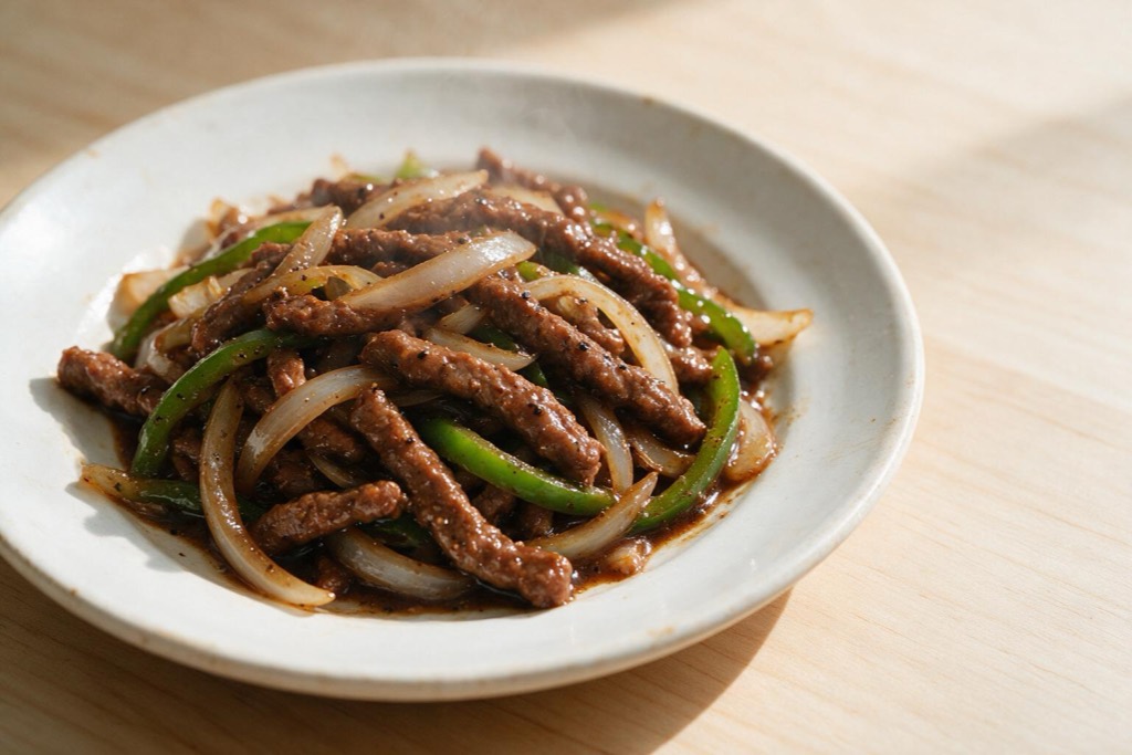黑椒炒牛柳